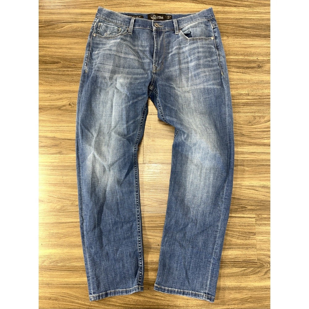 Seeded & Sewn Jeans Mens 34x34 Adam Athletic Fit Blue Denim Straight Casual